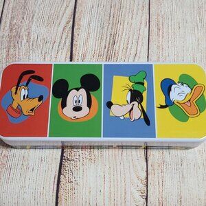 Disney Mickey Mouse and Friends Tin Pencil Case - NEW